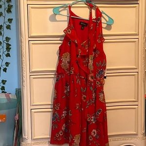 Red Floral Dress
